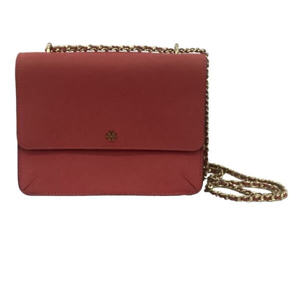 Tory Burch Robinson Convertible Shoulder Bag Crossbody Handbag In Dark Peony - Picture 2 of 11